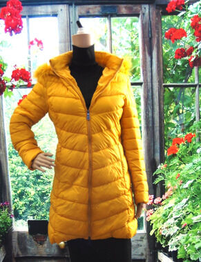 Sweet Look Gold Puffer Coat size M